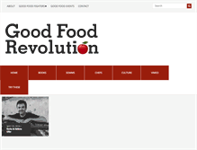 Tablet Screenshot of goodfoodrevolution.com